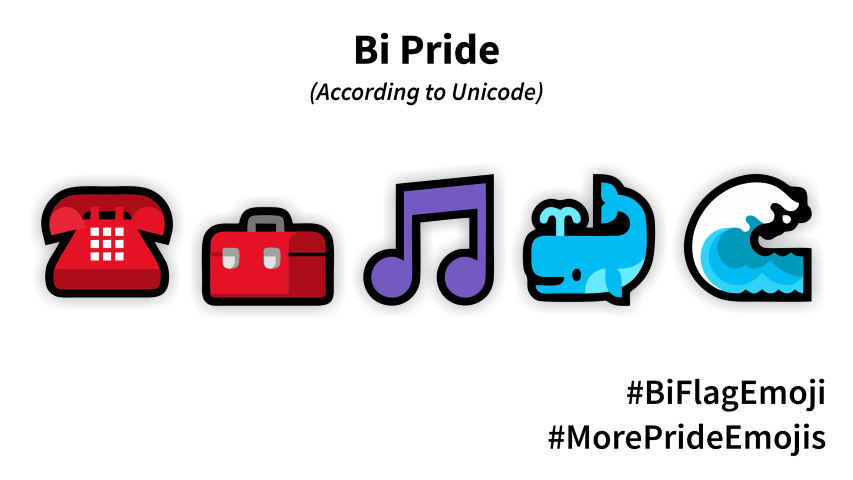 Bi emoji based flag