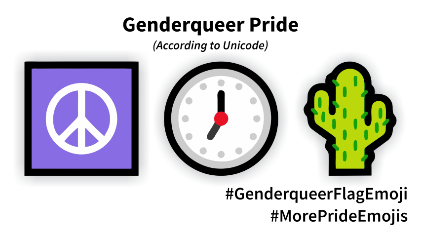Genderqueer emoji based flag