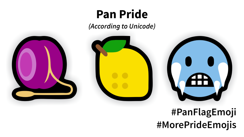 Pan emoji based flag